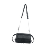 Maxbell Men's Crossbody Bag Adjustable Strap Lightweight with Zipper Stylish Satchel Black