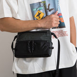 Maxbell Men's Crossbody Bag Adjustable Strap Lightweight with Zipper Stylish Satchel Black