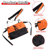 Maxbell Men's Crossbody Bag Adjustable Strap Lightweight with Zipper Stylish Satchel Orange