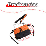 Maxbell Men's Crossbody Bag Adjustable Strap Lightweight with Zipper Stylish Satchel Orange