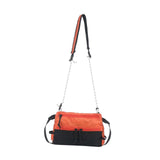Maxbell Men's Crossbody Bag Adjustable Strap Lightweight with Zipper Stylish Satchel Orange
