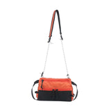 Maxbell Men's Crossbody Bag Adjustable Strap Lightweight with Zipper Stylish Satchel Orange