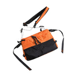 Maxbell Men's Crossbody Bag Adjustable Strap Lightweight with Zipper Stylish Satchel Orange