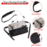 Maxbell Men's Crossbody Bag Adjustable Strap Lightweight with Zipper Stylish Satchel Light Gray