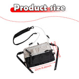 Maxbell Men's Crossbody Bag Adjustable Strap Lightweight with Zipper Stylish Satchel Light Gray