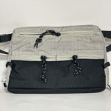 Maxbell Men's Crossbody Bag Adjustable Strap Lightweight with Zipper Stylish Satchel Light Gray