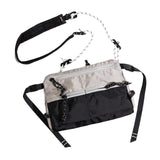 Maxbell Men's Crossbody Bag Adjustable Strap Lightweight with Zipper Stylish Satchel Light Gray