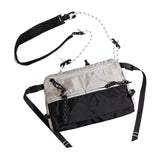 Maxbell Men's Crossbody Bag Adjustable Strap Lightweight with Zipper Stylish Satchel Light Gray