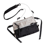 Maxbell Men's Crossbody Bag Adjustable Strap Lightweight with Zipper Stylish Satchel Light Gray