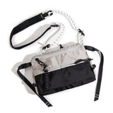 Maxbell Men's Crossbody Bag Adjustable Strap Lightweight with Zipper Stylish Satchel Light Gray