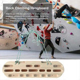 Climbing Hangboard with Hanging Rope Portable Pull up Hand Grip Strengthener