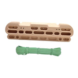 Climbing Hangboard with Hanging Rope Portable Pull up Hand Grip Strengthener