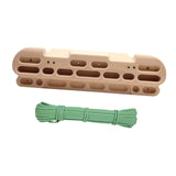 Climbing Hangboard with Hanging Rope Portable Pull up Hand Grip Strengthener