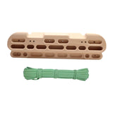 Climbing Hangboard with Hanging Rope Portable Pull up Hand Grip Strengthener