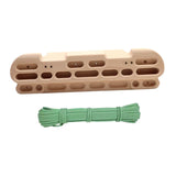Climbing Hangboard with Hanging Rope Portable Pull up Hand Grip Strengthener
