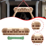 Climbing Hangboard with Hanging Rope Portable Pull up Hand Grip Strengthener