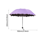 Maxbell Folding Umbrella Waterproof Ultralight Mini Umbrella for Travel Outdoor Trip Purple