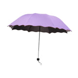 Maxbell Folding Umbrella Waterproof Ultralight Mini Umbrella for Travel Outdoor Trip Purple