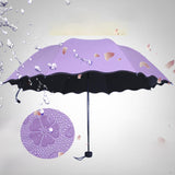 Maxbell Folding Umbrella Waterproof Ultralight Mini Umbrella for Travel Outdoor Trip Purple