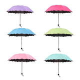 Maxbell Folding Umbrella Waterproof Ultralight Mini Umbrella for Travel Outdoor Trip Purple