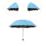 Maxbell Folding Umbrella Waterproof Ultralight Mini Umbrella for Travel Outdoor Trip Blue