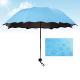 Maxbell Folding Umbrella Waterproof Ultralight Mini Umbrella for Travel Outdoor Trip Blue