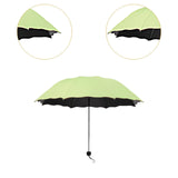 Maxbell Folding Umbrella Waterproof Ultralight Mini Umbrella for Travel Outdoor Trip Green
