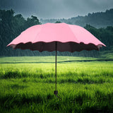 Maxbell Folding Umbrella Waterproof Ultralight Mini Umbrella for Travel Outdoor Trip Pink
