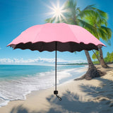 Maxbell Folding Umbrella Waterproof Ultralight Mini Umbrella for Travel Outdoor Trip Pink