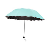 Maxbell Folding Umbrella Waterproof Ultralight Mini Umbrella for Travel Outdoor Trip Lake Blue