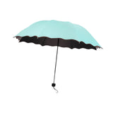 Maxbell Folding Umbrella Waterproof Ultralight Mini Umbrella for Travel Outdoor Trip Lake Blue