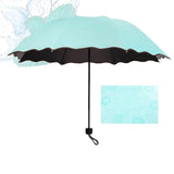 Maxbell Folding Umbrella Waterproof Ultralight Mini Umbrella for Travel Outdoor Trip Lake Blue