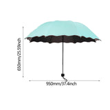 Maxbell Folding Umbrella Waterproof Ultralight Mini Umbrella for Travel Outdoor Trip Lake Blue