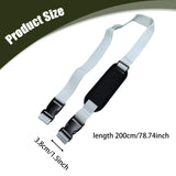 Maxbell Carry Strap for Beach Chair Adjustable for Sport Equipment Umbrella Yoga Mat White