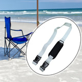 Maxbell Carry Strap for Beach Chair Adjustable for Sport Equipment Umbrella Yoga Mat White