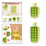 Maxbell 2 in 1 Ice Cube Bottle Outdoor Ice Cube Tray for Water Beer Juice and Drinks 500ml