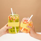 Maxbell 2 in 1 Ice Cube Bottle Outdoor Ice Cube Tray for Water Beer Juice and Drinks 500ml