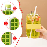 Maxbell 2 in 1 Ice Cube Bottle Outdoor Ice Cube Tray for Water Beer Juice and Drinks 800ml