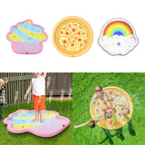 Maxbell Splash Pad for Kids Thickened PVC Water Spray Pad for Toddlers Dogs Backyard Ice Cream