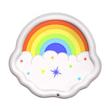 Maxbell Splash Pad for Kids Thickened PVC Water Spray Pad for Toddlers Dogs Backyard Rainbow
