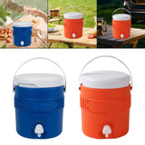 Maxbell 3.8L Insulated Camping Cooler Barrel Water Bottle Jug for RV Outdoor Fishing Blue
