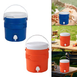 Maxbell 3.8L Insulated Camping Cooler Barrel Water Bottle Jug for RV Outdoor Fishing Blue