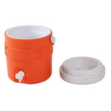 Maxbell 3.8L Insulated Camping Cooler Barrel Water Bottle Jug for RV Outdoor Fishing Orange