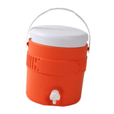 Maxbell 3.8L Insulated Camping Cooler Barrel Water Bottle Jug for RV Outdoor Fishing Orange