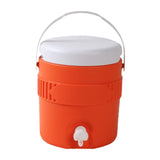 Maxbell 3.8L Insulated Camping Cooler Barrel Water Bottle Jug for RV Outdoor Fishing Orange