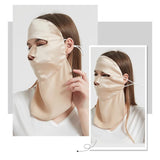 Maxbell Women Face Mask Summer Protector Full Face Cover for Travel Outdoor Climbing Champagne