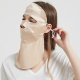 Maxbell Women Face Mask Summer Protector Full Face Cover for Travel Outdoor Climbing Champagne