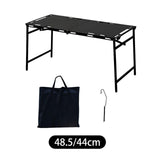Maxbell Folding Camping Table Festival Holiday Beach Dining Party with Lantern Stand 104cmx48.5cmx45cm