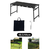 Maxbell Folding Camping Table Festival Holiday Beach Dining Party with Lantern Stand 104cmx48.5cmx45cm