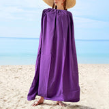 Maxbell Portable Changing Room Tent Convenient 140cm Length for Dancer Swimming Boat Purple